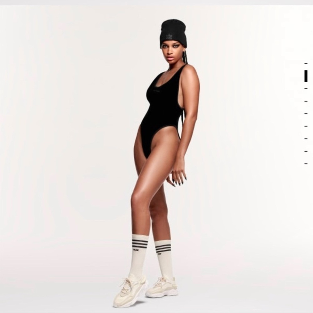 IVY PARK Black Halter One Piece Swimsuit